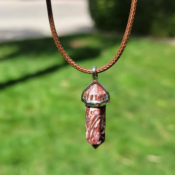 Leopard Skin Jasper Pendant - Picture 4 of 4